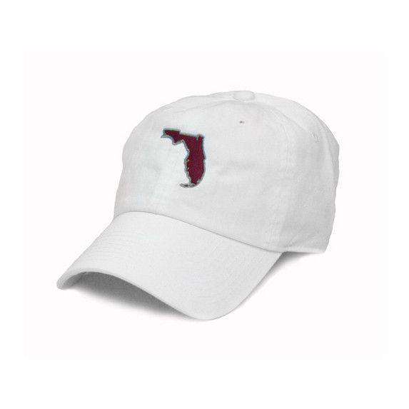 Florida Tallahassee Gameday Hat in White by State Traditions - Country Club Prep