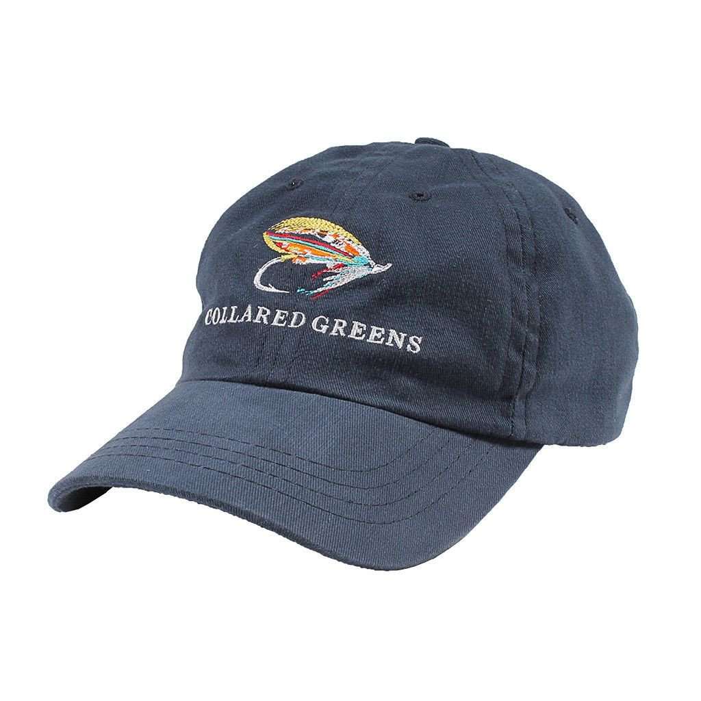 Fly Fishing Hat in Navy by Collared Greens - Country Club Prep