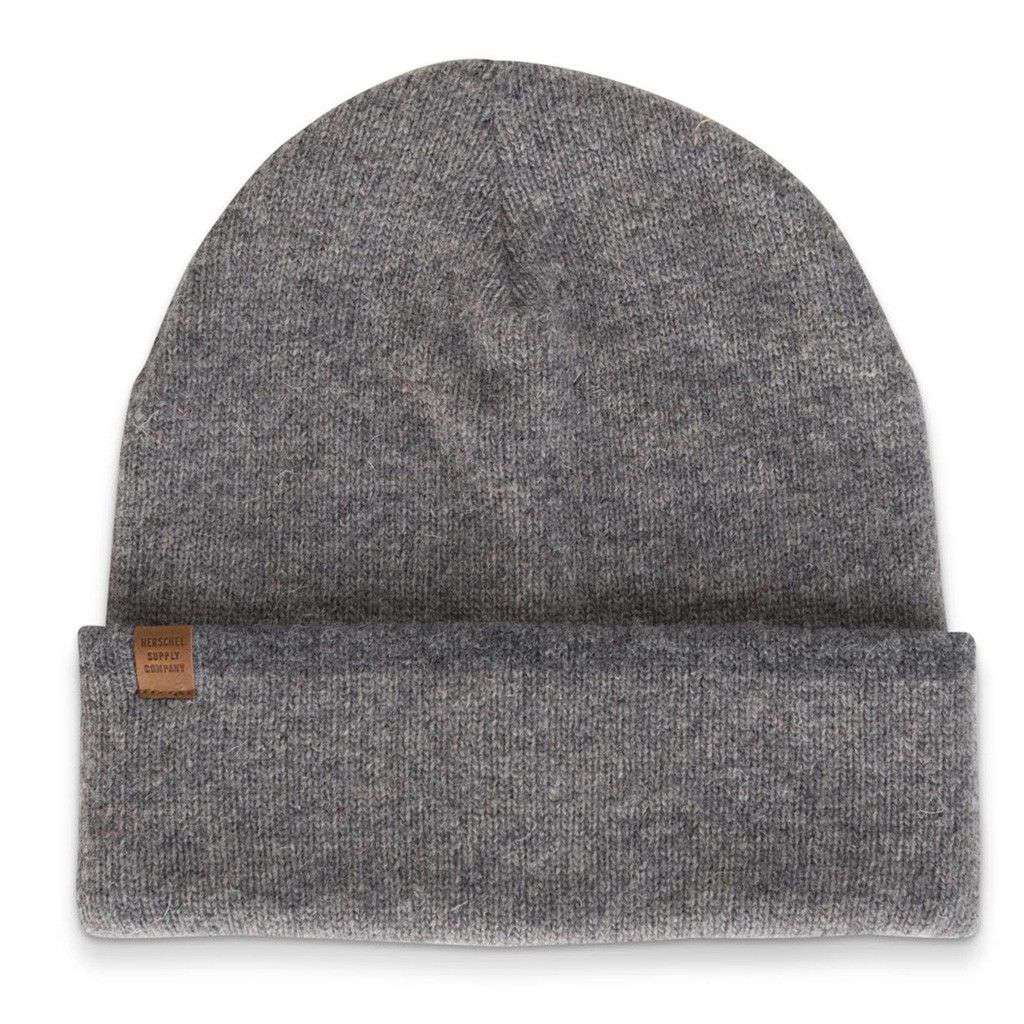 Frankfurt Beanie in Heathered Grey Lambswool by Herschel Supply Co. - Country Club Prep