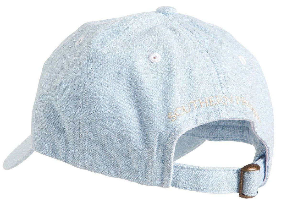 Frat Hat in Chambray Blue by Southern Proper - Country Club Prep