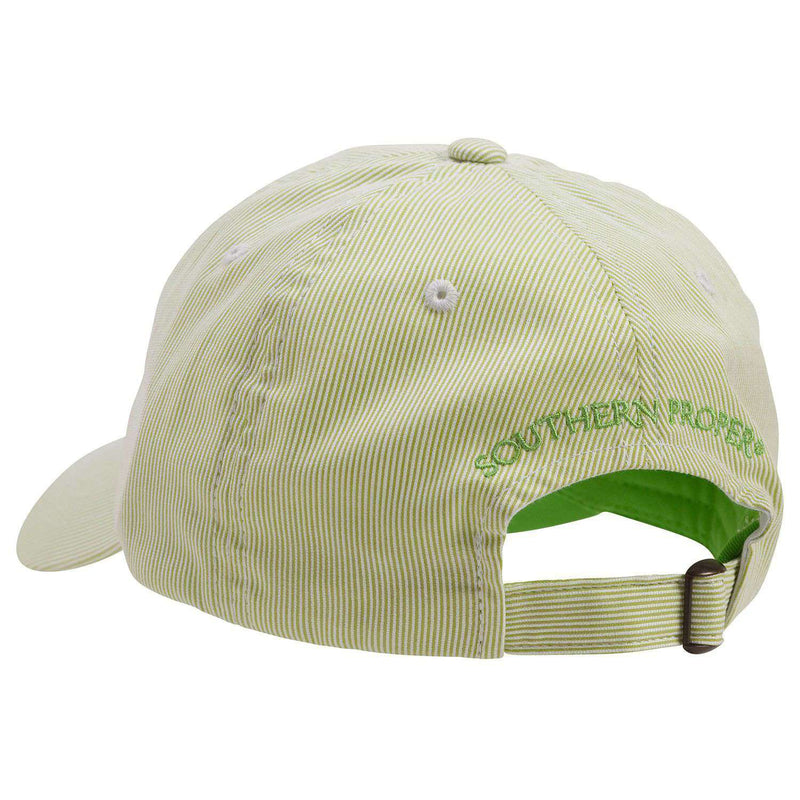 Frat Hat in Country Club and White Stripe by Southern Proper - Country Club Prep