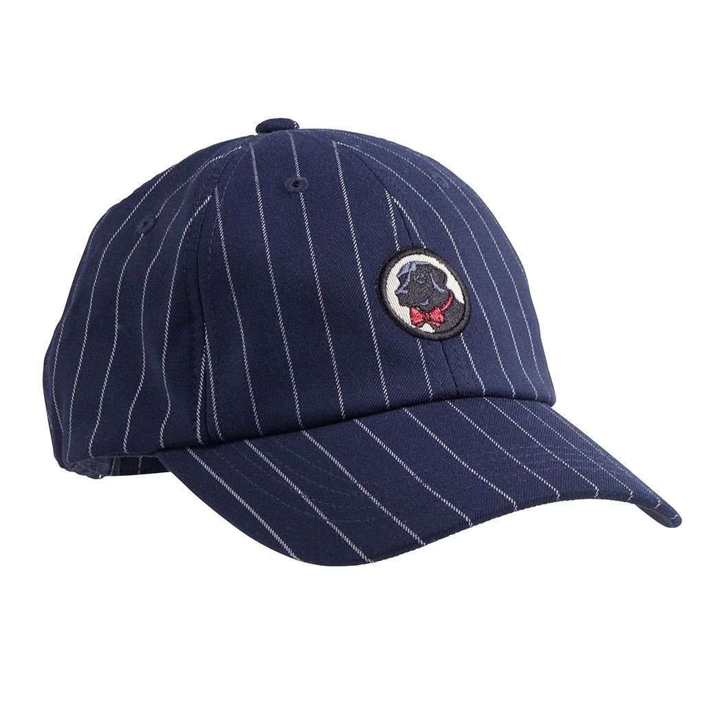 Frat Hat in Navy Pin Stripe by Southern Proper - Country Club Prep