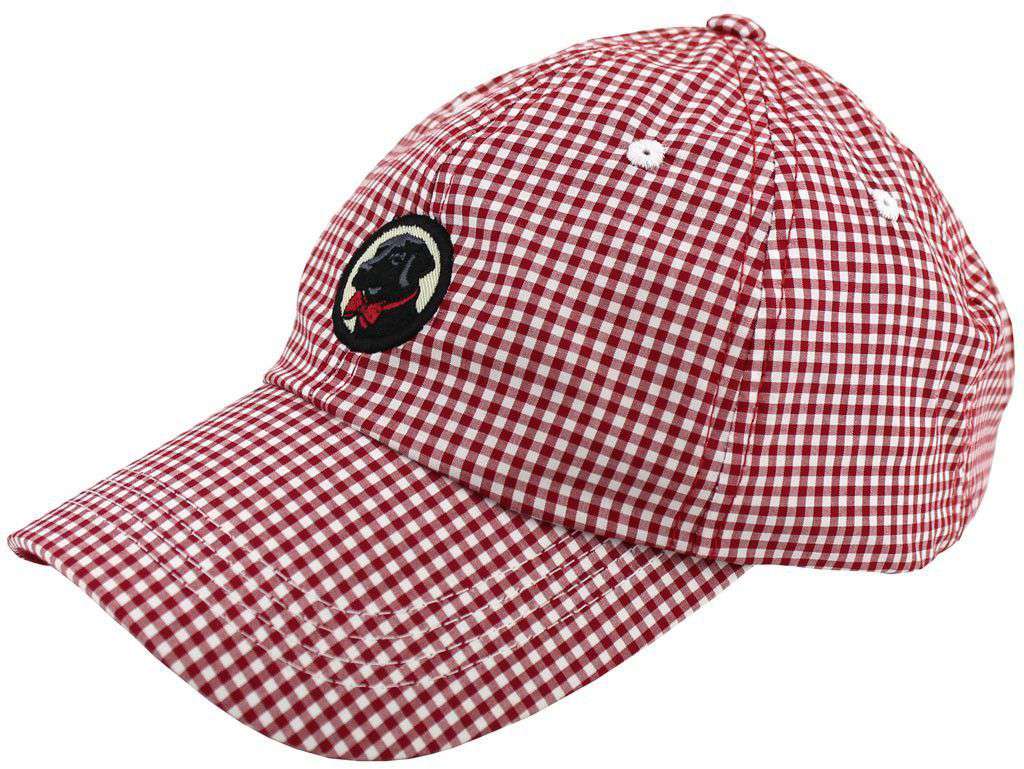 Frat Hat in Red Gingham by Southern Proper - Country Club Prep
