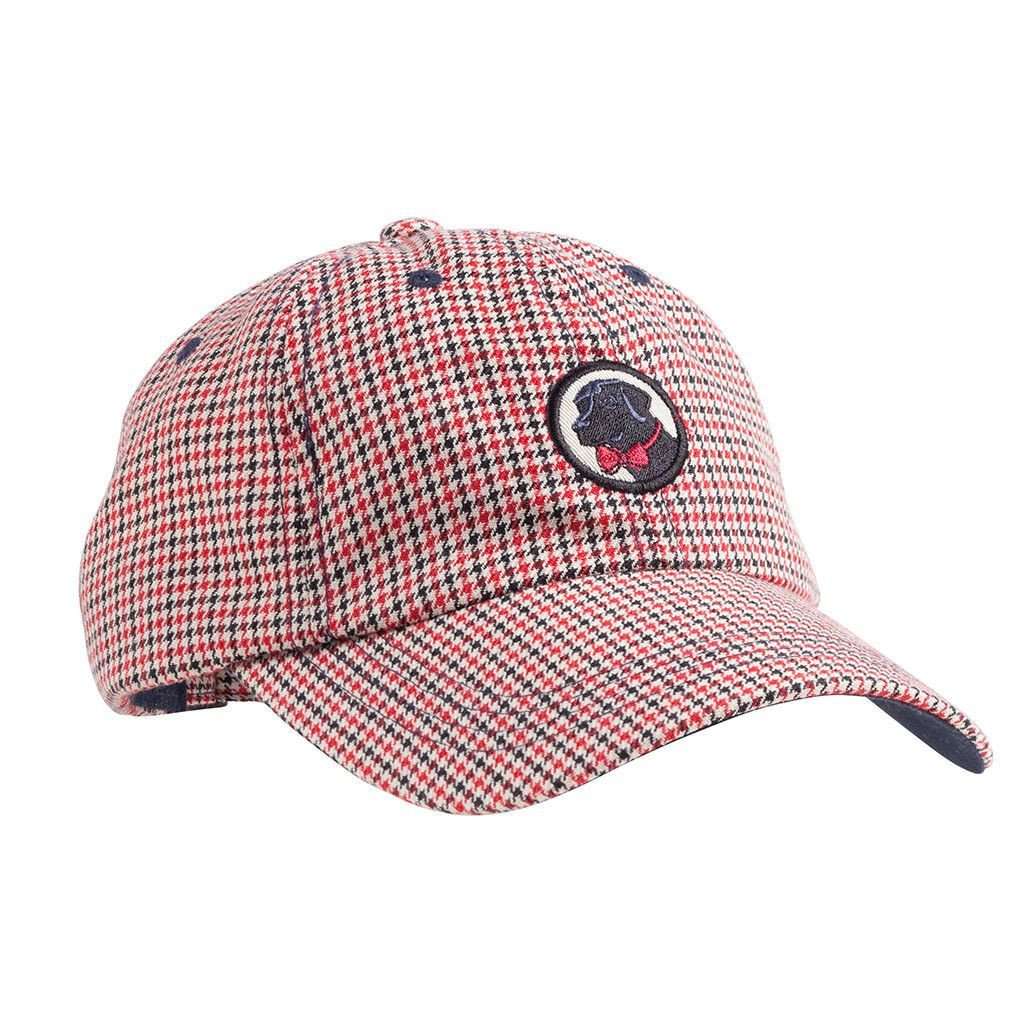 Frat Hat in Red/Navy Houndstooth by Southern Proper - Country Club Prep