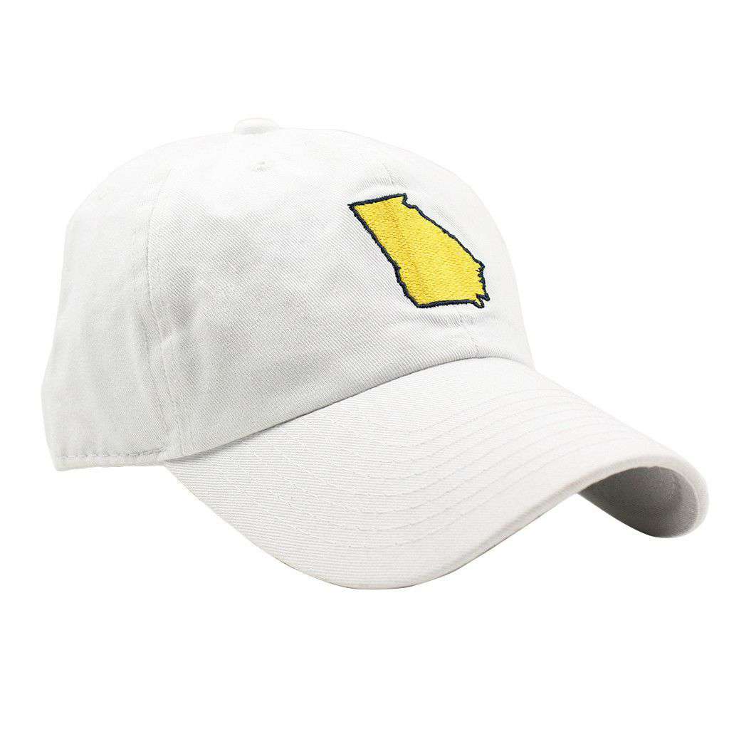 GA Atlanta Gameday Hat in White by State Traditions - Country Club Prep