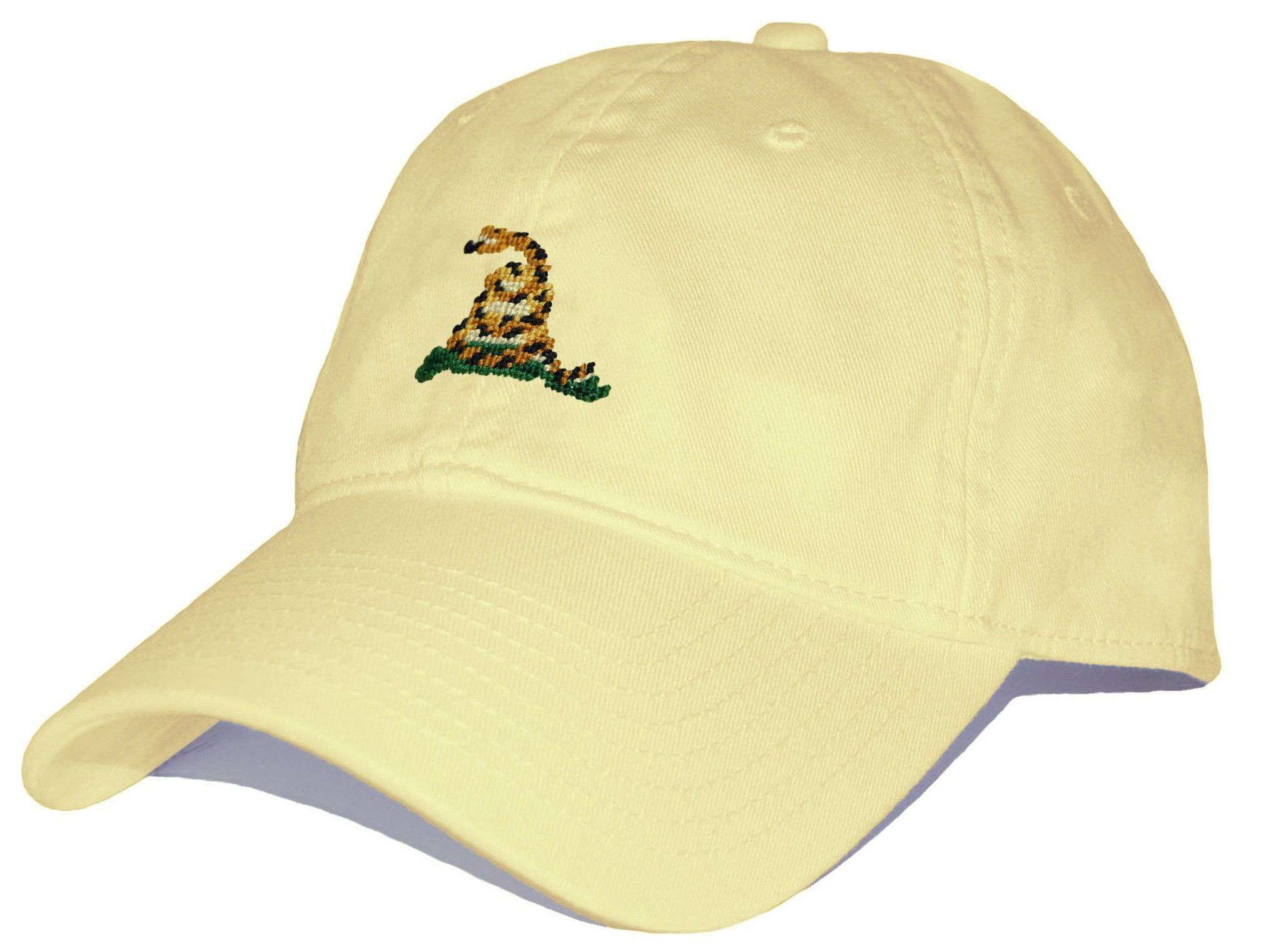 Gadsden Needlepoint Hat in Butter Yellow by Smathers & Branson - Country Club Prep
