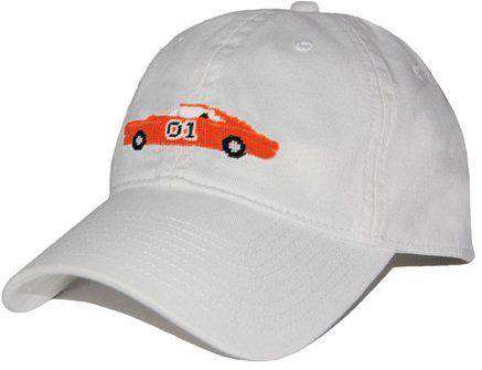 General Lee Needlepoint Hat in White by Smathers & Branson - Country Club Prep