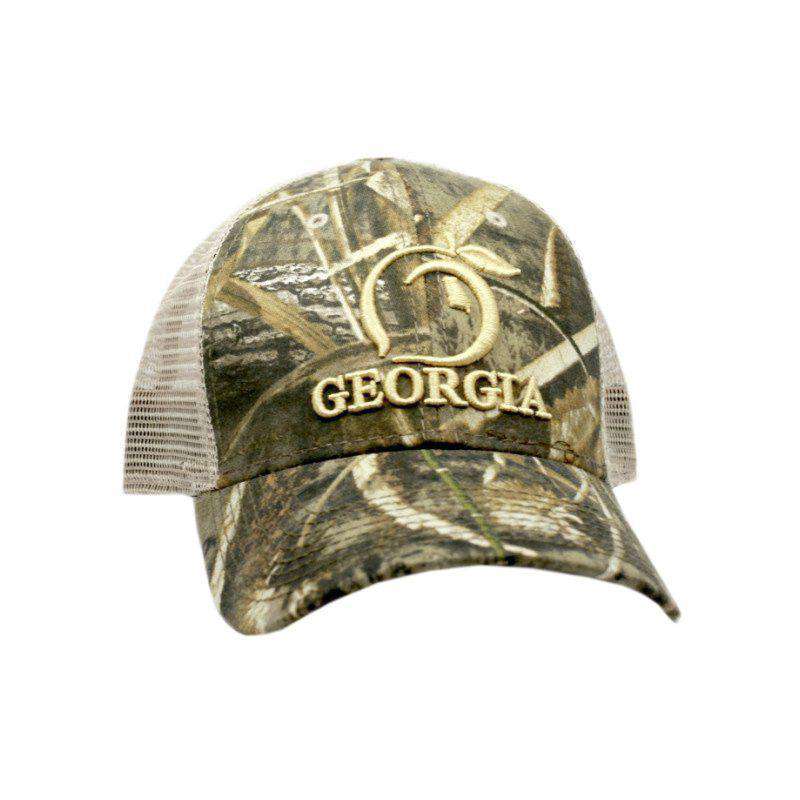 Georgia Mesh Back Hat in Camo by Peach State Pride - Country Club Prep