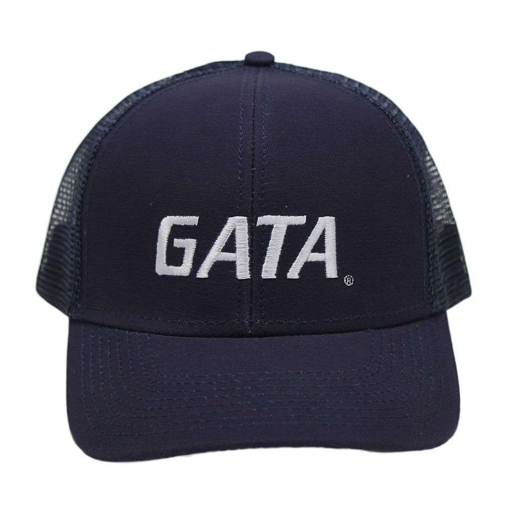 Georgia Southern University "GATA" Mesh Back Hat in Navy by Peach State Pride - Country Club Prep