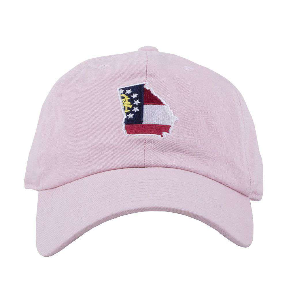 Georgia Traditional Hat in Pink by State Traditions - Country Club Prep