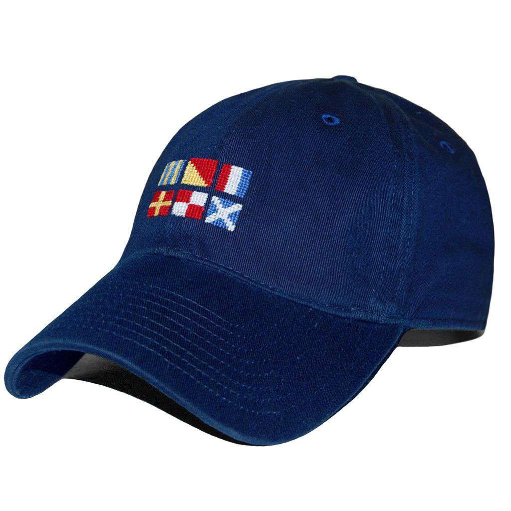 Got Rum Needlepoint Hat in Navy by Smathers & Branson - Country Club Prep