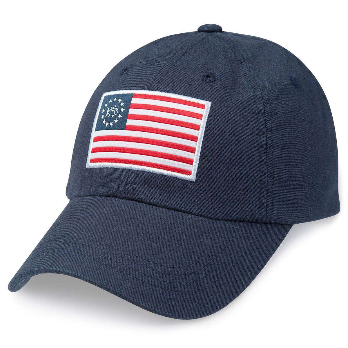 Grand Ole Flag Hat in Navy by Southern Tide - Country Club Prep