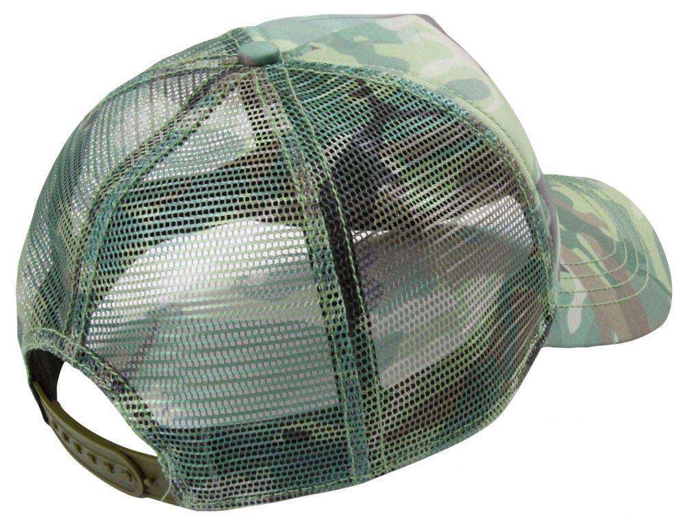 Green Camo Trucker Hat by AFTCO - Country Club Prep