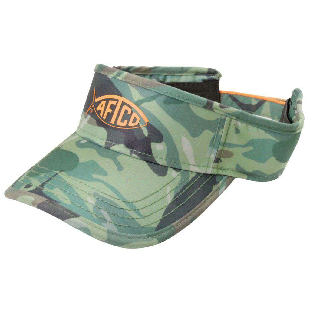 Green Camo Visor by AFTCO - Country Club Prep