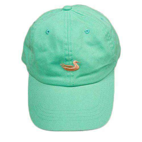 Hat in Washed Bimini Green with Melon Duck by Southern Marsh - Country Club Prep
