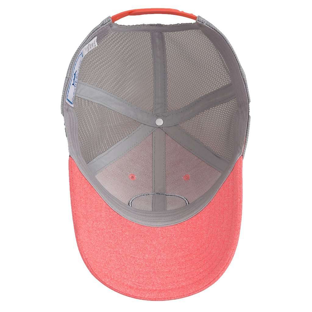 Heathered Skipjack Trucker Hat in Coral by Southern Tide - Country Club Prep