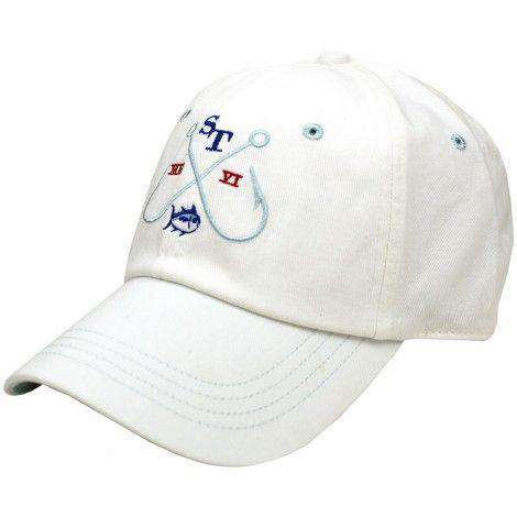 Hooks Hat in White by Southern Tide - Country Club Prep