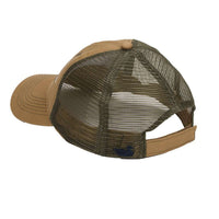 Hunting Dog Trucker Hat in Khaki by Southern Marsh - Country Club Prep