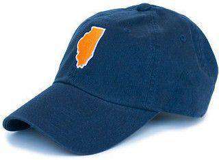 Illinois Champaign Gameday Hat in Navy by State Traditions - Country Club Prep