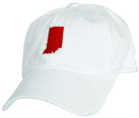 Indiana Bloomington Gameday Hat in White by State Traditions - Country Club Prep