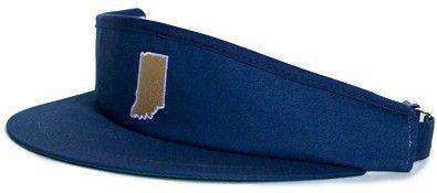 Indiana South Bend Gameday Golf Visor in Navy by State Traditions - Country Club Prep