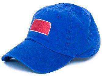 Kansas Lawrence Gameday Hat in Blue by State Traditions - Country Club Prep