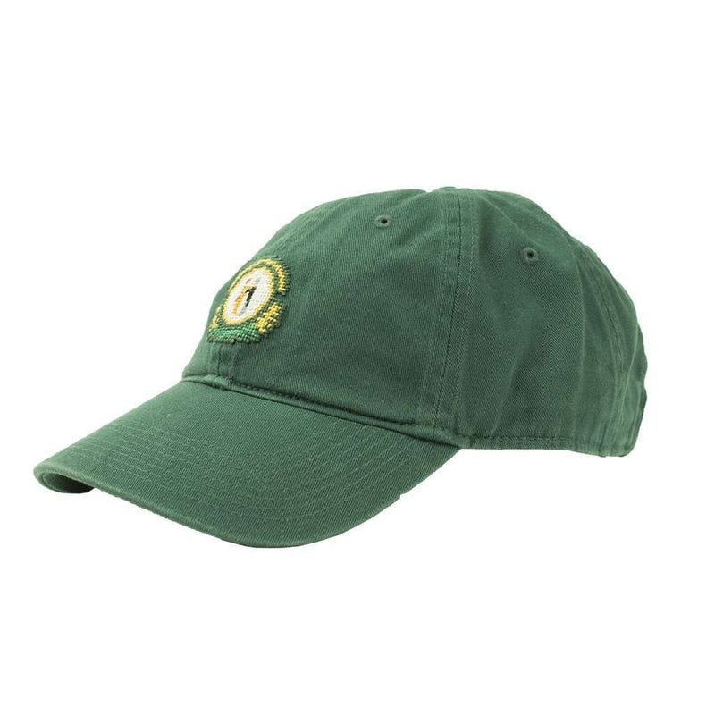 Kentucky State Seal Needlepoint Hat in Hunter Green by Smathers & Branson - Country Club Prep