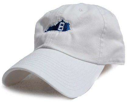 KY 8 Hat in White by State Traditions - Country Club Prep