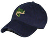 Largemouth Bass Needlepoint Hat in Navy by Smathers & Branson - Country Club Prep
