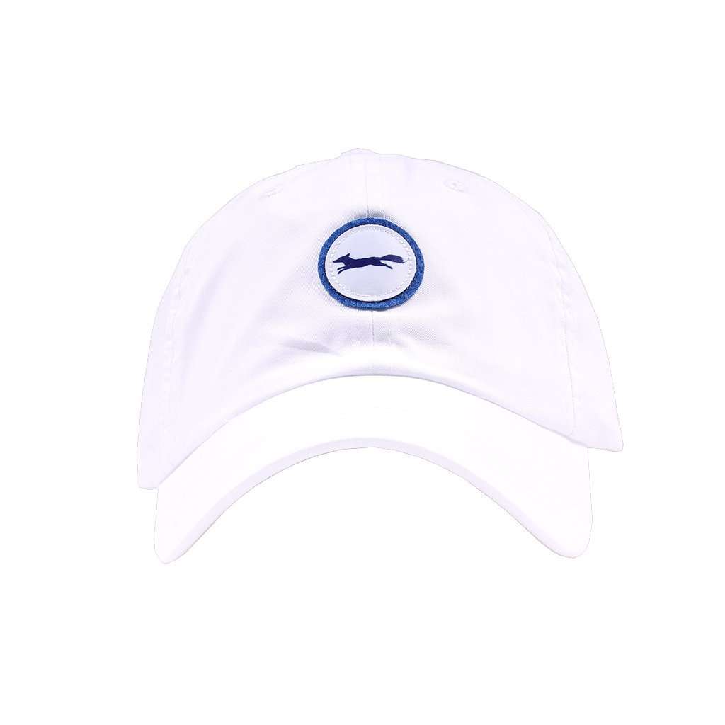 Limited Edition Longshanks Patch Logo Performance Hat in White by Imperial Headwear - Country Club Prep
