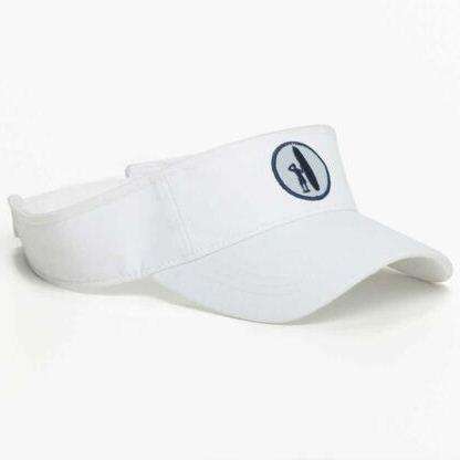 Logo Chip Visor in White by Johnnie-O - Country Club Prep