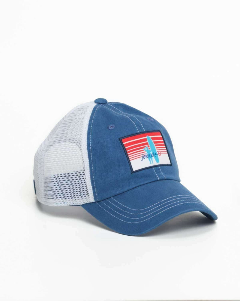 Logo Mesh Hat in Blue by Johnnie-O - Country Club Prep