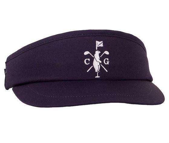 Long Ball Visor in Navy by Collared Greens - Country Club Prep