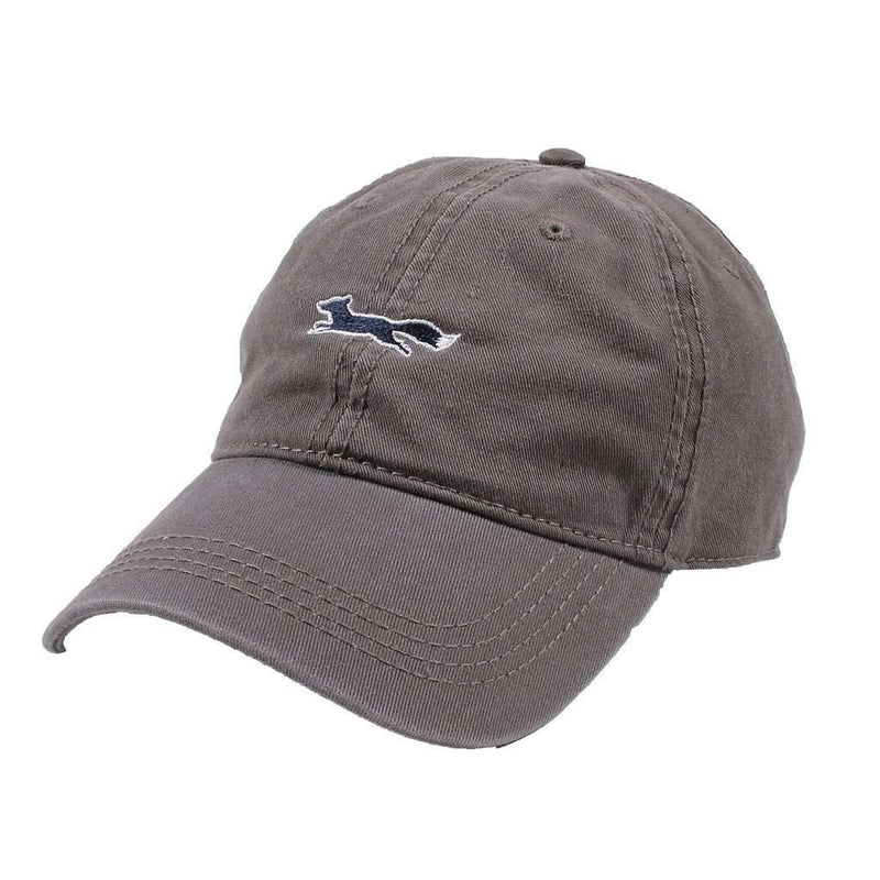 Longshanks Solid Logo Hat in Grey Twill by Country Club Prep - Country Club Prep