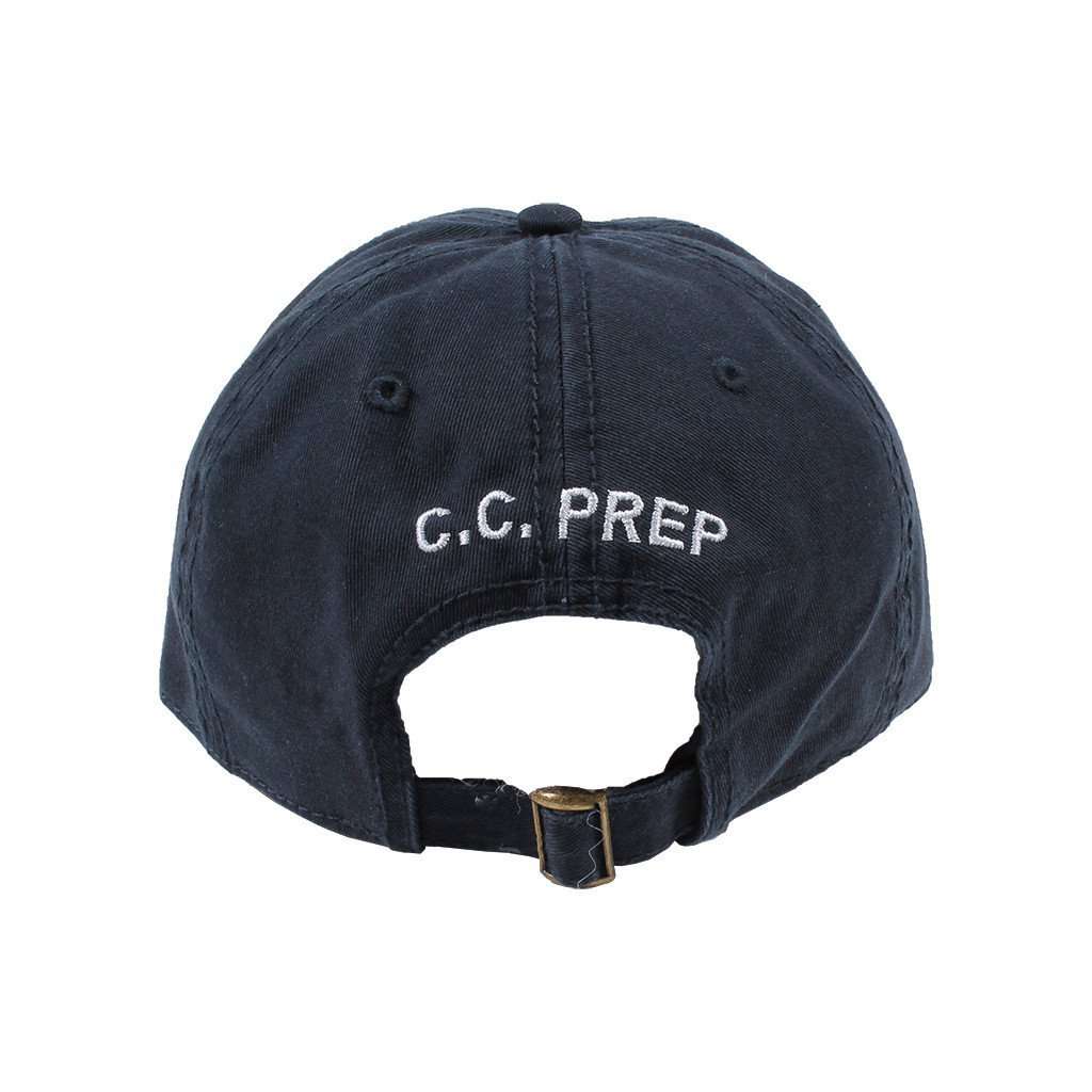 Longshanks Solid Logo Hat in Navy Twill by Country Club Prep - Country Club Prep