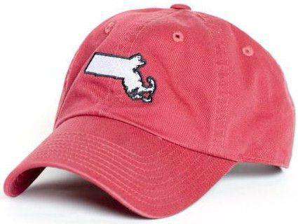 Massachusetts Cambridge Gameday Hat in Crimson by State Traditions - Country Club Prep