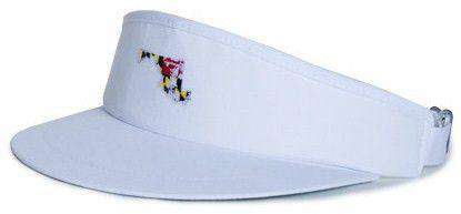 MD Traditional Golf Visor in White by State Traditions - Country Club Prep
