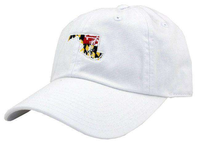 MD Traditional Hat in White by State Traditions - Country Club Prep
