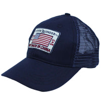 Mesh Back Not Made In China Hat in Navy by Over Under Clothing - Country Club Prep