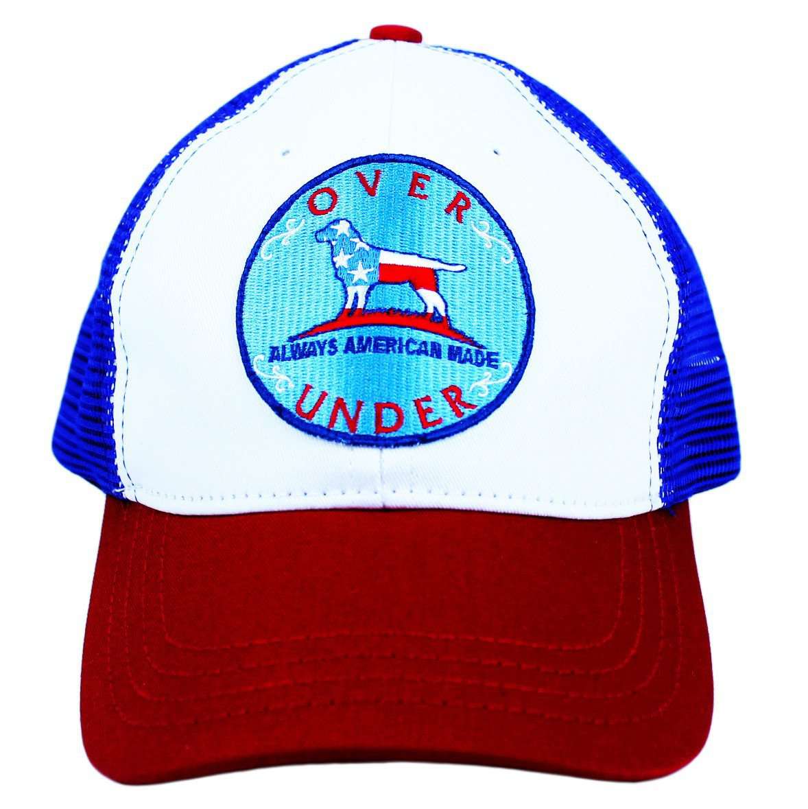 Mesh Back Patriotic Dog Hat in Red, White, & Blue by Over Under Clothing - Country Club Prep