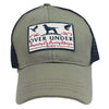 Mesh Back Sportsman's Patch Hat in Olive w/ Navy by Over Under Clothing - Country Club Prep