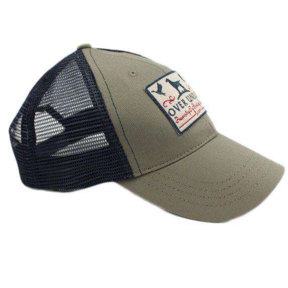 Mesh Back Sportsman's Patch Hat in Olive w/ Navy by Over Under Clothing - Country Club Prep