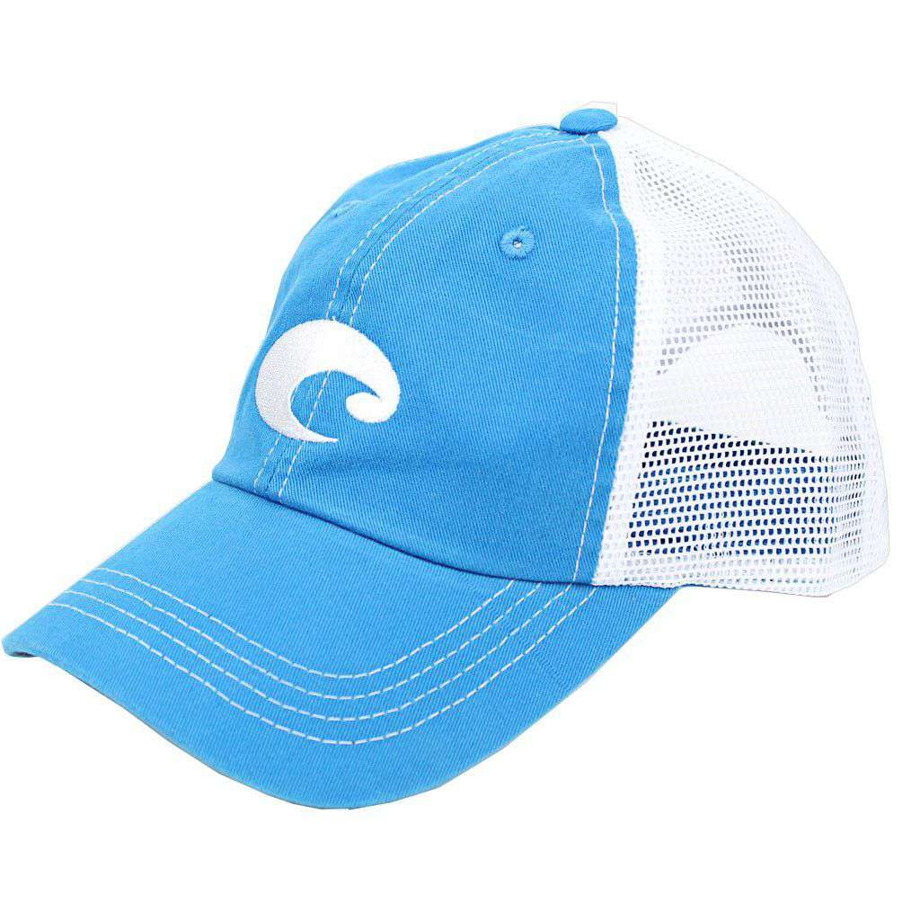 Mesh Hat in Blue Stone by Costa Del Mar - Country Club Prep