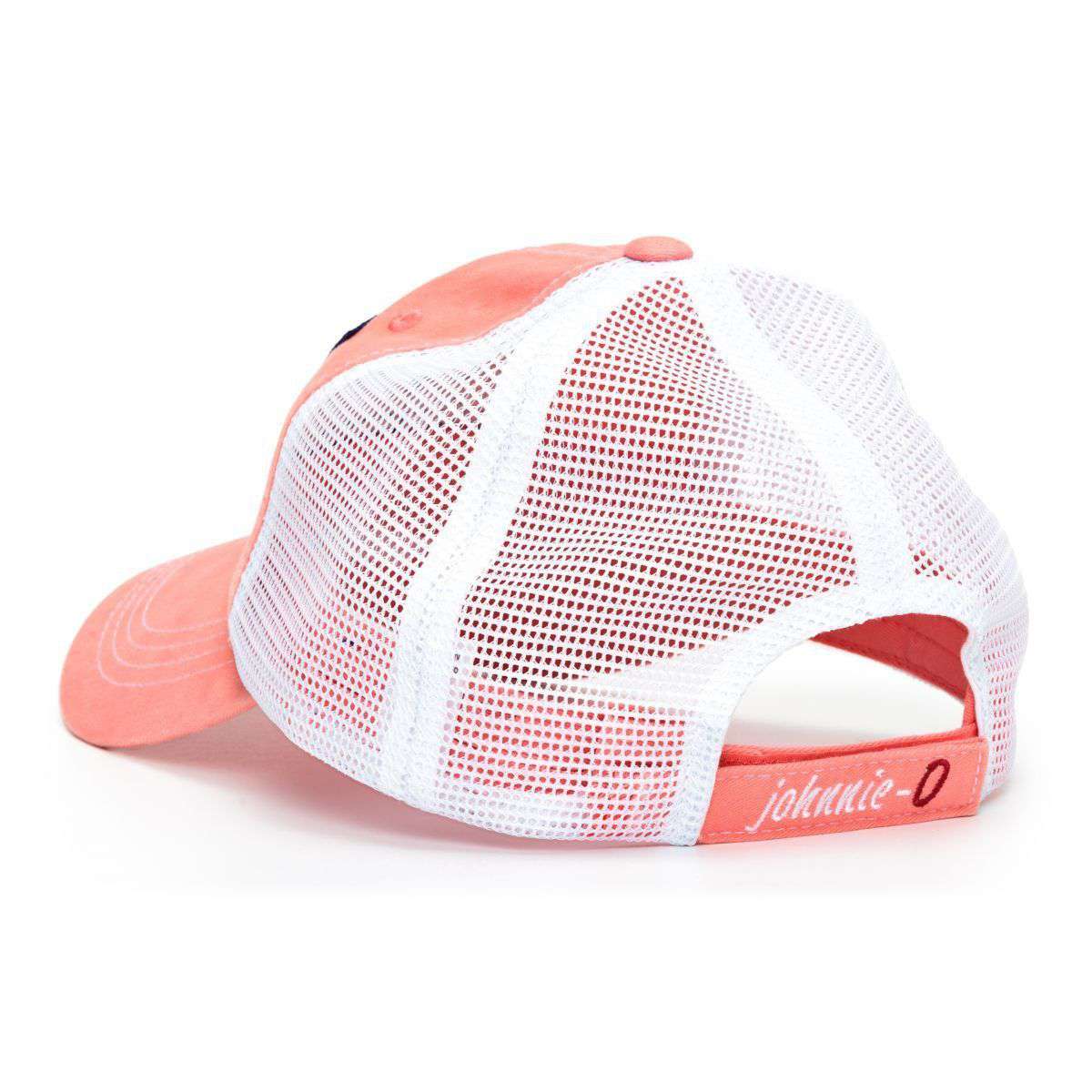 Mesh Trucker Hat in Coral Reef by Johnnie-O - Country Club Prep