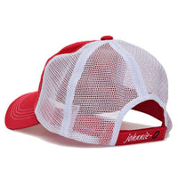 Mesh Trucker Hat in Red by Johnnie-O - Country Club Prep