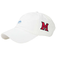 Miami Ohio Collegiate Skipjack Hat in White by Southern Tide - Country Club Prep