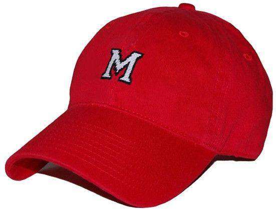 Miami University (Ohio) Needlepoint Hat in Red by Smathers & Branson - Country Club Prep