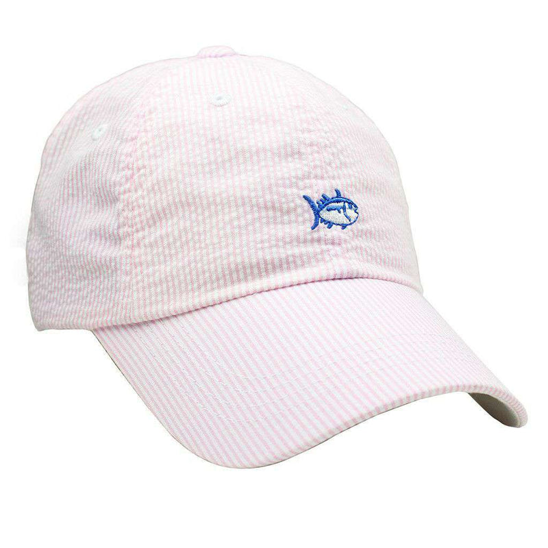 Mini Skipjack Hat in Pink Seersucker by Southern Tide - Country Club Prep