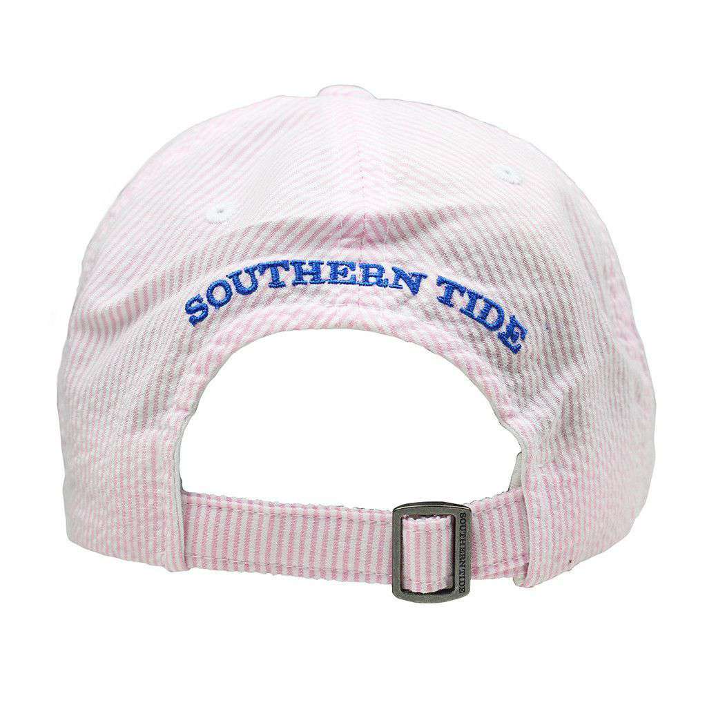 Mini Skipjack Hat in Pink Seersucker by Southern Tide - Country Club Prep