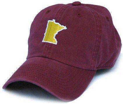 Minnesota Twin Cities Gameday Hat in Maroon by State Traditions - Country Club Prep